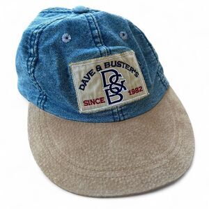 Vintage Dave and Busters denim adjustable strap hat